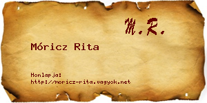 Móricz Rita névjegykártya